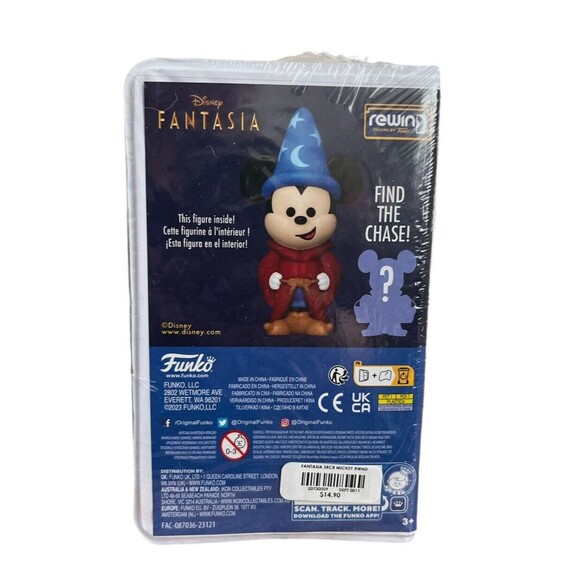 Funko Rewind: Fantasia Sorcerer's Apprentice Mickey Mouse CHASE - Picture 2 of 2